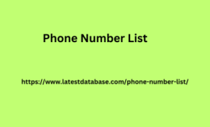 Phone Number List 